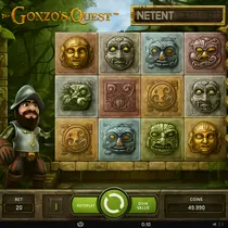 Lunubet - Gonzo's Quest Slot Game - NetEnt Provider
