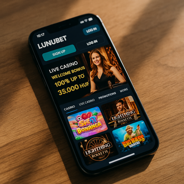 Lunubet - Mobil Platform - Reszponzív kaszinó Android és iOS készülékeken